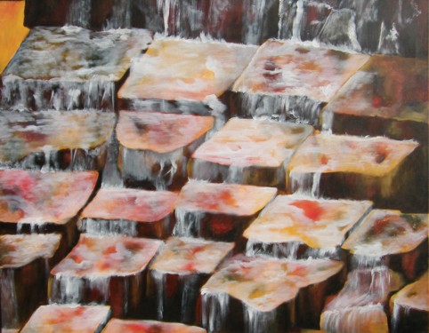 No. D10: Water, Acryl on canvas (80 x 100 cm), 2011
