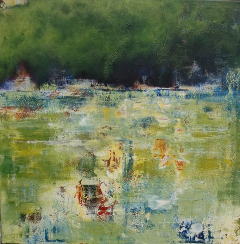 Nr. G11: Sumpflandschaft, Acryl auf Leinwand (80 x 80 cm), 2013