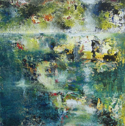 No. G13: Dream Lake, Acryl on canvas (30 x 30 cm), 2013