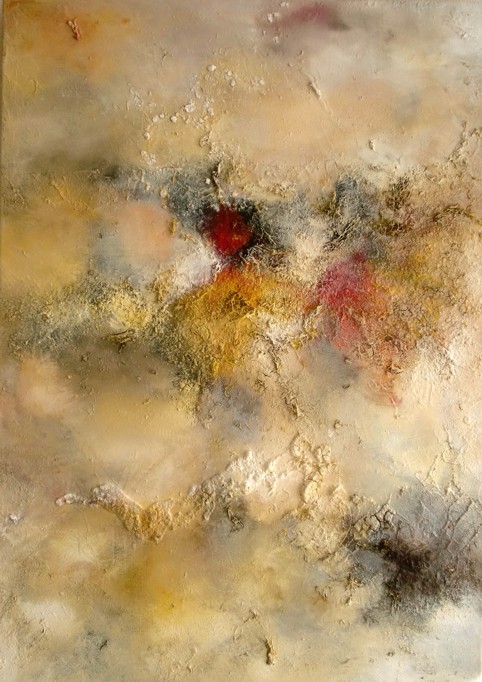 Nr. H01: Acryl-Collage auf Leinwand (70 x 100 cm), 2014