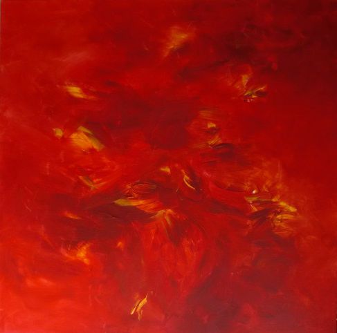 No. H03: Hell, Acryl on canvas (100 x 100 cm), 2014