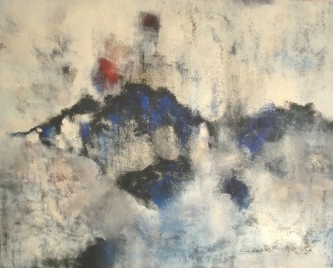 Nr. I22: Schneenebel, Acryl auf Leinwand (80 x 100 cm), 2015