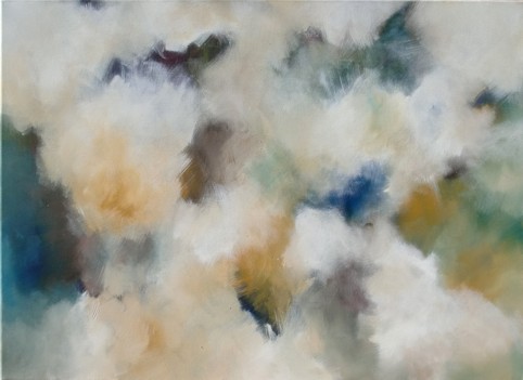 Nr. I29: Wolken, Acryl auf Leinwand (80 x 110 cm), 2015