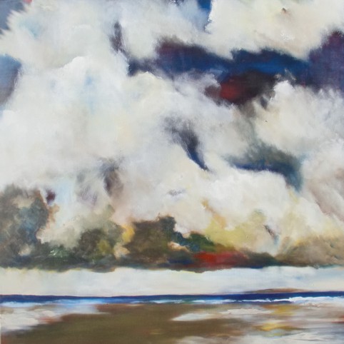 Nr. I31: Wolkenwatt, Acryl auf Leinwand (100 x 100 cm), 2015