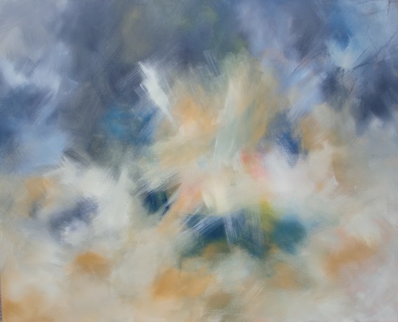 Nr. J10: Sturm, Acryl auf Leinwand (80 x 100 cm), 2016
