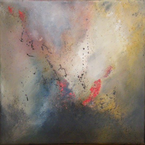 No. L03: Volcano, Acryl on canvas (40 x 40 cm), 2018