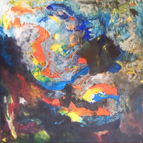 No. L18: Acryl on canvas (100 x 100 cm), 2018