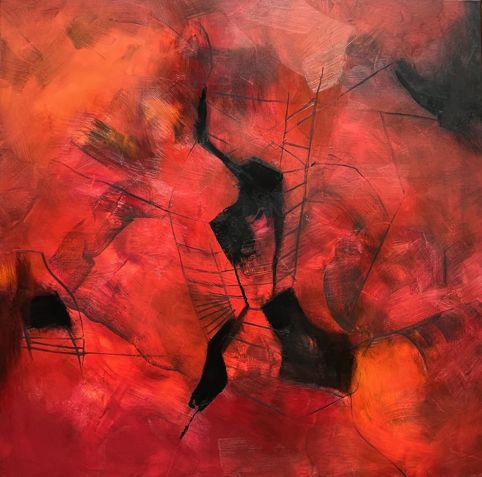 No. M23: Acryl on canvas (100 x 100 cm), 2019