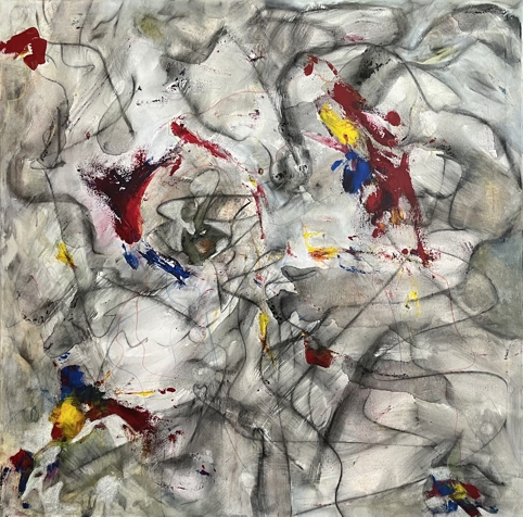 No. S02: Mixed techniques (100 x 100 cm), 2026