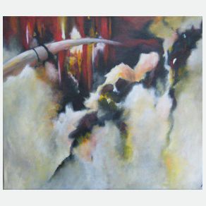 Nr. D17: Feuer und Eis, Acryl auf Leinwand (40 x 50 cm), 2011
