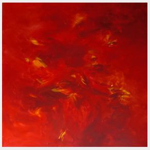 Nr. H03: Hölle, Acryl auf Leinwand (100 x 100 cm), 2014