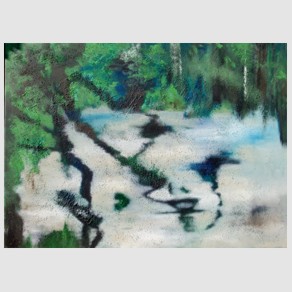 Nr. I28: Urwald, Acryl auf Leinwand (80 x 110 cm), 2015