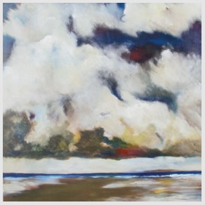 Nr. I31: Wolkenwatt, Acryl auf Leinwand (100 x 100 cm), 2015