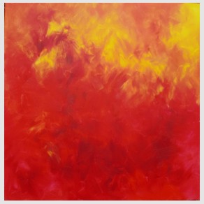 Nr. J01: Hitze, Acryl auf Leinwand (100 x 100 cm), 2016