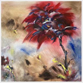 Nr. Q09: Wstenwind, Acryl auf Leinwand (100 x 100 cm), 2024