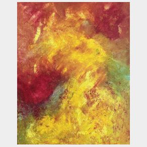 Nr. R01: Feuersturm, Acryl auf Leinwand (80 x 100 cm), 2025