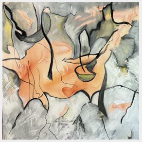 Nr. R05: Schlafende Frau, Acryl auf Leinwand (100 x 100 cm), 2025