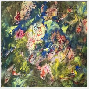 Nr. R08: Secret Garden, Acryl auf Leinwand (100 x 100 cm), 2025