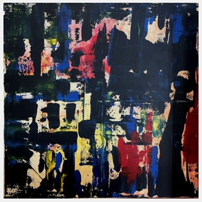 No. S03: City Night, Acryl on canvas (100 x 100 cm), 2026